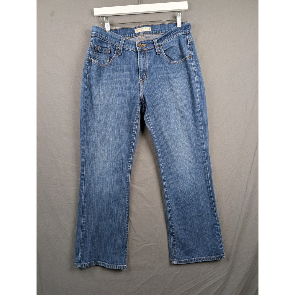 Levis‎ 529 Curvy Bootcut Jeans Blue Denim Medium Wash Womens Size 12 Short